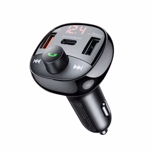 FM moduliatorius Remax RCC331 54.5W 2xUSB-A/1xUSB-C juodas