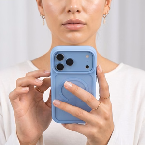 Tech-Protect Magmat Magsafe CC Case for iPhone 18 Pro / 17 Pro - Light Blue Matte
