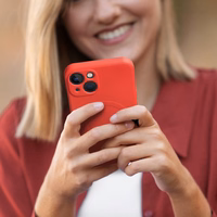 SILIKONINIS MAG DANGTAS, suderinamas su MagSafe, skirtas SAMSUNG A37, raudonas