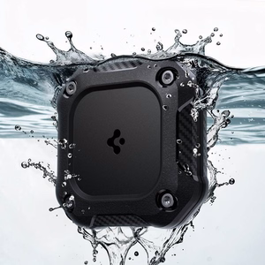 Spigen Tough Armor dėklas AirTag 1/2 - Juodas