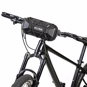 WILDMAN дорожная сумка для руля велосипеда на молнии, 2L, XT17, черная