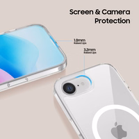 Tech-Protect FlexAir Hybrid MagSafe iPhone 16e dėklas - skaidrus