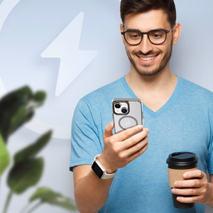 Dux Ducis Clin2 dėklas iPhone 14 Plus magnetinis MagSafe dėklas pilkas