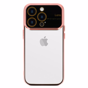 Elektrinis objektyvo dėklas (m) telefonui iPhone 15 Pro - rožinės aukso spalvos