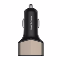 Nillkin Celerity automobilinis įkroviklis - 2x USB-A + 1x USB-C, 32W (auksinis)