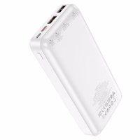 Išorinė baterija Power Bank Hoco J101A PD 20W+Quick Charge 3.0 22.5W 20000mAh balta