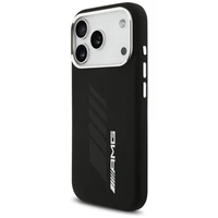 AMG silikoninis Oversize Rhombs MagSafe dėklas iPhone 17 Pro - juodas