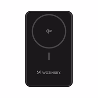 Wozinsky WLWP-10KA0Y3S 22.5W PD Qi2 10000mAh su stovu Išorinė baterija (f) - juoda