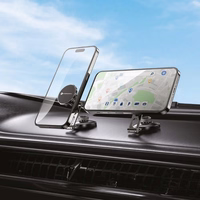 FORCELL F-GRIP IronSecure magnetinis automobilio laikiklis priekinio stiklo / prietaisų skydelio juodas