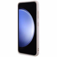 Guess 4G Collection Odinis Metalinis Logotipas Magnetinis dėklas telefonui Samsung Galaxy S24 - rožinis