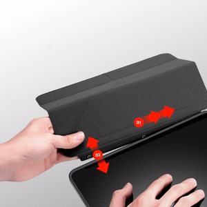 DUX DUCIS dėklas MAGI su pieštuko laikikliu iPad 10.9 (2022) juodas