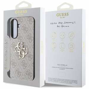 Guess Big 4G Logo Classic Logo dėklas telefonui Samsung Galaxy A56 - rožinė