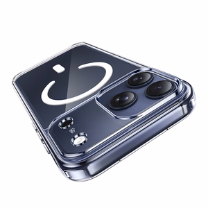 Borofone dėklas BI5 Ice Shield Magnetic Iphone 17 Pro skaidrus