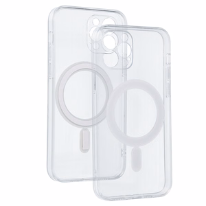 TEL PROTECT Magnetinis silikoninis dėklas Iphone 12 Pro skaidrus