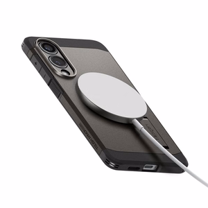 Spigen Tough Armor Magnetinis dėklas telefonui Samsung Galaxy S25 Edge - pilkas/juodas