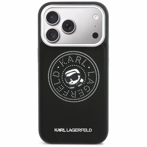 Karl Lagerfeld Point & Karl Sketch MagSafe Dėklas for iPhone 17 Pro Max - juodas