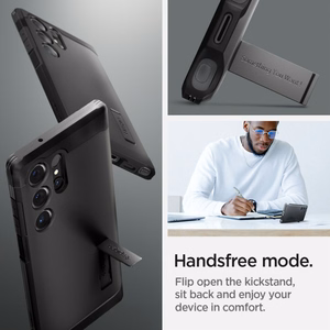 Spigen Tough Armor dėklas telefonui Samsung Galaxy S24 Ultra - juoda