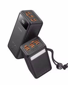 VEGER Išorinė baterija 50000 mAh PD QC3.0 5A 22,5W Tank Lite (W5001) juoda