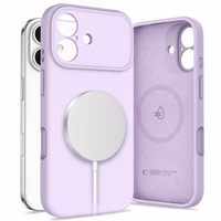 Tech-Protect Silicone magnetinis dėklas telefonui iPhone 17 - violetinis