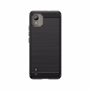 Carbon Case silikoninis dėklas telefonui Nokia C110 - juodas