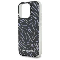 Karl Lagerfeld Zebra su virvele iPhone 16 Pro dėklas - violetinis