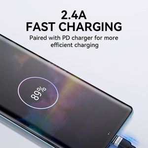 Wozinsky WNBAC1 USB-A / USB-C kabelis 2.4A 1m - juodas