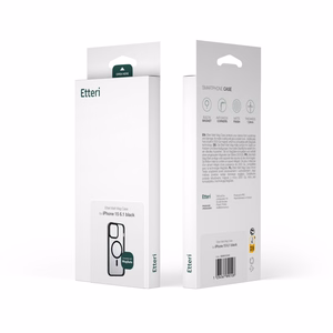 Etteri matinis Mag dėklas telefonui iPhone 15 Pro 6,1 (m) - juodas (m)