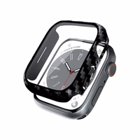 Crong Hybrid Watch dėklas - dėklas with glass Apple Watch 44mm (Carbon)