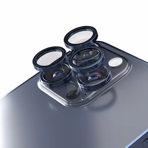 Etteri kameros lęšio apsauga iPhone 15 Pro / 15 Pro Max gili mėlyna