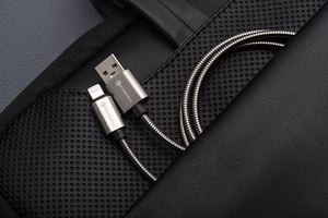 FORCELL F-ENERGY Metal C236 kabelis USB A į Lightning 2,4A 12W 1 m sidabrinis