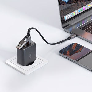 "Acefast C13-05" USB-C - USB-A / USB-C kabelis 480Mb/s 3A 0,2 m - Juodas