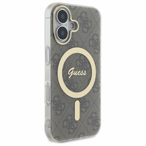 "Guess IML 4G MagSafe" dėklas "iPhone 16 Plus" - Rudas