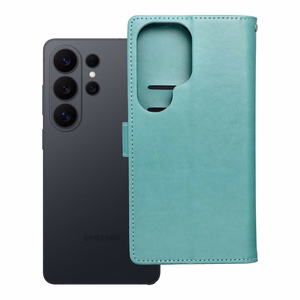 MEZZO knygos tipo dėklas telefonui SAMSUNG S26 Ultra su sapnų gaudykle, žalias