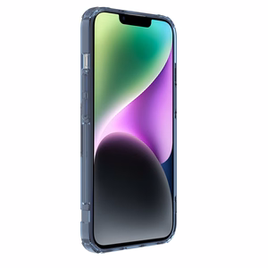 Nillkin Nature Pro šarvuotas dėklas su MagSafe telefonui iPhone 15 Plus - mėlynas