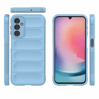 Dėklas telefonui Magic Shield Samsung Galaxy A24 4G lankstus apsauginis dėklas - šviesiai mėlynas