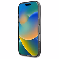 Mercedes dvigubo sluoksnio dviejų spalvų Magnetinis dėklas iPhone 16 Pro Max telefonui - sidabrinis