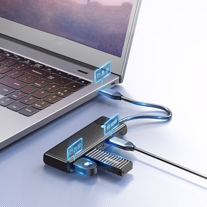 Orico PAPW4A-C3 USB-A Hub prijungimo stotelė 4x USB-A 3.0 - juoda