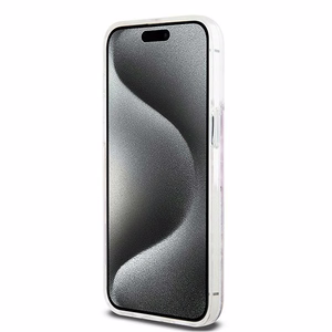 DKNY DKHCP15XLCPEPP iPhone 15 Pro Max6.7" rožinis dėklas Liquid Glitter Multilogo
