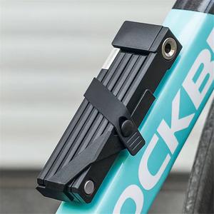 Rockbros 32140003001 sulankstoma dviračio spyna su raktu ir rankena, 88cm - juoda
