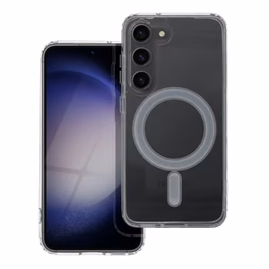 Чехол для Samsung S23 Clear Mag Cover (STR) совместимый с MagSafe прозрачный