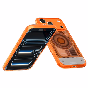 Spigen Ultra Hybrid MagSafe dėklas iPhone 18 Pro / 17 Pro, oranžinis