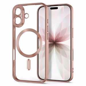Tech-Protect MagFlex dėklas, skirtas iPhone 17, skaidrus rožinis