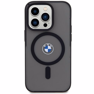 BMW IML Signature magnetinis dėklas telefonui iPhone 15 Pro - juodas