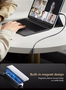 Cable USB-C - USB-C Joyroom S-A50, 60W, 1.2m pilkas