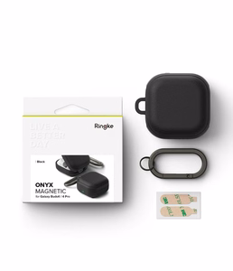 Ringke Onyx Magnetic dėklas skirtas Samsung Galaxy Buds 4 / 4 Pro juodas