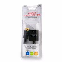 Savio CL-55 vaizdo kabelio adapteris 0,2 m DisplayPort HDMI A tipo (standartinis) Juoda