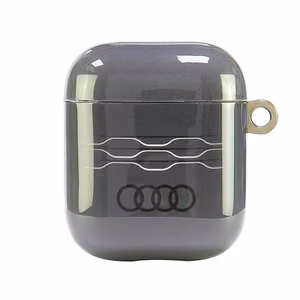 Audi IML geometrinis raštas dėklas AirPods 1 / 2 - pilkas