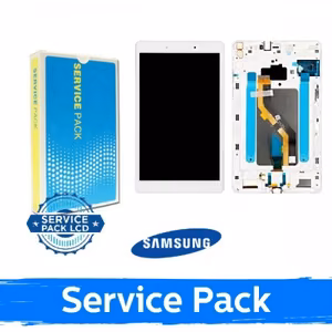 Ekranas skirtas Samsung T290 Tab A 8.0'' baltas su rėmeliu (Service Pack)