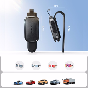 Joyroom JR-ZS511 saulės skydelio laikiklis su magnetiniu spaustuku, juodas