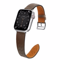 Odinis dirželis Apple Watch 38 / 40 / 41 mm apyrankė – tamsiai rudas